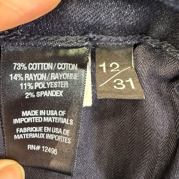 Parker Smith Womens Ava Skinny Jeans Blue‎ Jay Denim Stretch Size 12 / 31 NWT - Picture 5 of 14